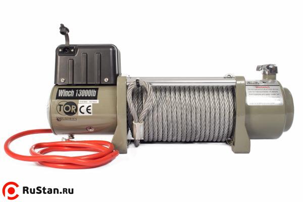 Лебедка (5897 кг/28 м) автомобильная TOR 12 V SEC13000 фото №1