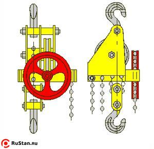 Таль ручная червячная стационарная ТРЧ 
1,0 т 6 м фото №1