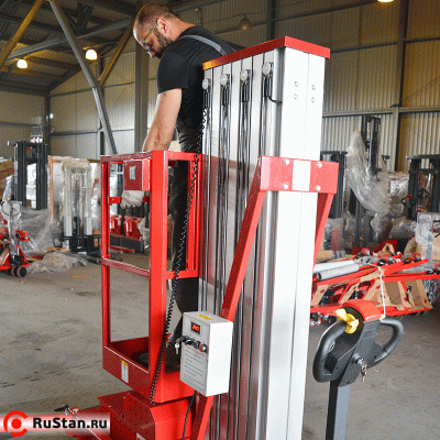 Самоходный Одномачтовый Подъемник ZXE-1-090 OXLIFT 9 м 125 кг фото №2 Самоходный Одномачтовый Подъемник ZXE-1-090 OXLIFT 9 м 125 кг фото №2