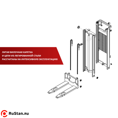 Самоходный Штабелер с Платформой для Оператора BX-4520 OXLIFT 4,5 м 2000 кг фото №5 Самоходный Штабелер с Платформой для Оператора BX-4520 OXLIFT 4,5 м 2000 кг фото №5