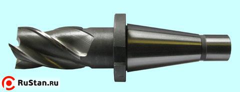 Фреза Концевая d45,0х 63х198 к/х Р18  Z=4 хвостовик с конусом 7:24 - 40 фото №1