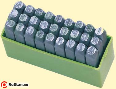 Клейма Буквенные №12 сталь (латинский шрифт) (27шт) от А до Z & "CNIC" (OT105) фото №1