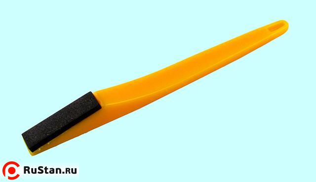 Брусок алмазный Тип 01 (плоский) 40х10х3х150 SSD-2(АС4) 100/80 100% В2-01, 5,28 карат с ручкой "CNIC" фото №1