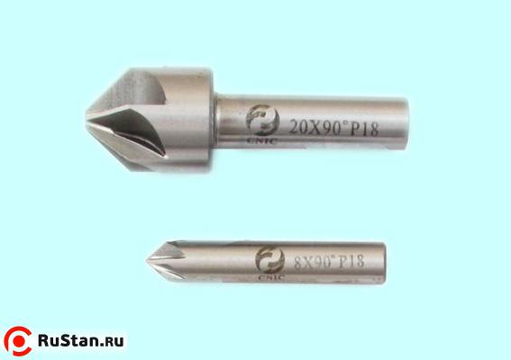 Зенковка d  6,0х 4.0х 42 конус  90° dхв=6мм Р18 ц/х Z=6 DIN335A "CNIC" фото №1