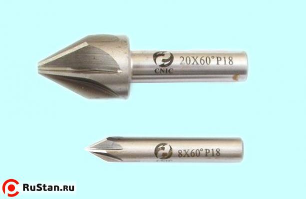 Зенковка d 10,0х18.0х 50 конус  60° dхв=8мм Р18 ц/х Z=6 DIN334A "CNIC" фото №1