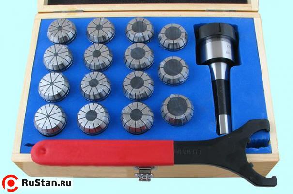 Патрон Цанговый с хв-ком R8 (7/16"- 20UNF) с набором цанг ER40 из 15шт (4-26мм) "CNIC" фото №1 Патрон Цанговый с хв-ком R8 (7/16"- 20UNF) с набором цанг ER40 из 15шт (4-26мм) "CNIC" фото №1