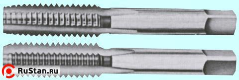 Метчик    7/8" W 55° резьба  Уитворта, дюймовый, ручной, комплект из 2-х шт. (9 ниток/дюйм) фото №1