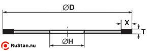 Диск отрезной алмазный 1A1R 200х2,2х5х32 АС65 400/315 М2-01 50% фото №1