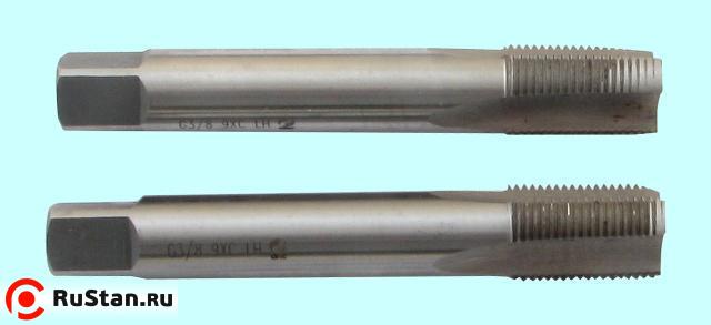 Метчик G 7/8" 9ХС трубный цилиндрический, ручной комплект из 2-х шт. (14 ниток/дюйм) левый ГОСТ 3266 "CNIC" фото №1 Метчик G 7/8" 9ХС трубный цилиндрический, ручной комплект из 2-х шт. (14 ниток/дюйм) левый ГОСТ 3266 "CNIC" фото №1