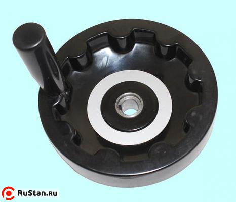 Маховик 160х16х52х5мм (DxdxHxb) цельнолитой, бакелит "TLX" с откидной ручкой фото №1 Маховик 160х16х52х5мм (DxdxHxb) цельнолитой, бакелит "TLX" с откидной ручкой фото №1