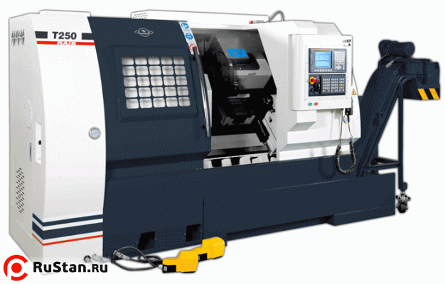 Токарный станок с ЧПУ с наклонной станиной T250 CNC фото №1