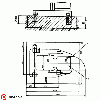 Чертеж фундамента 2C132 фото №2 Чертеж фундамента 2C132 фото №2
