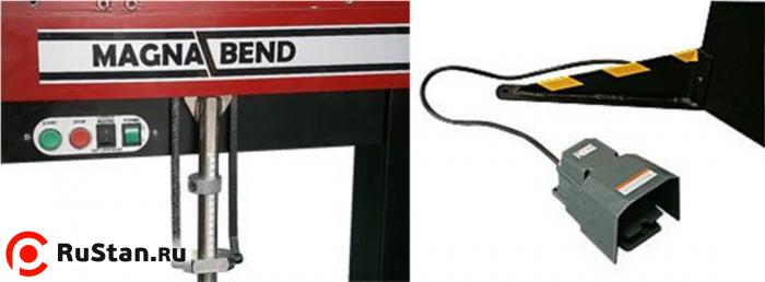 Пульт управления, дублированный на обоих сторонах станка, и выносная педаль управления фото №7 METAL MASTER MAGNABEND MB 2500E фото №7