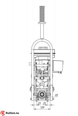 Станок рельсосверлильный МРС-БК - габариты фото №6 Станок рельсосверлильный МРС-БК фото №6