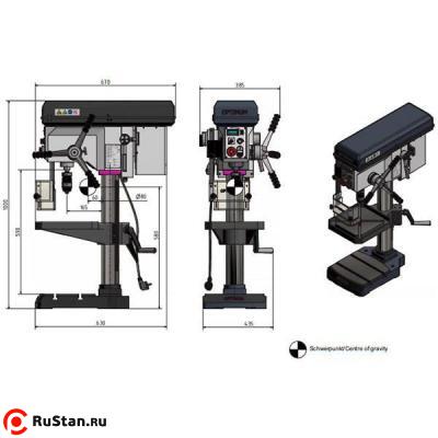 Вертикально-сверлильный настольный станок OPTIdrill B24HV фото №3 OPTIdrill B24HV фото №3