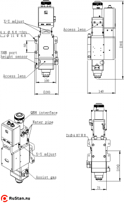Лазерная режущая головка RayTools BM111 3.3KW с автофокусом фото №4 RayTools BM111 3.3KW фото №4