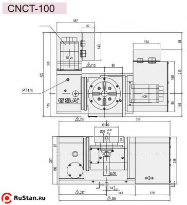 Размеры стола CNCT-100 фото №3 Размеры стола CNCT-100 фото №3