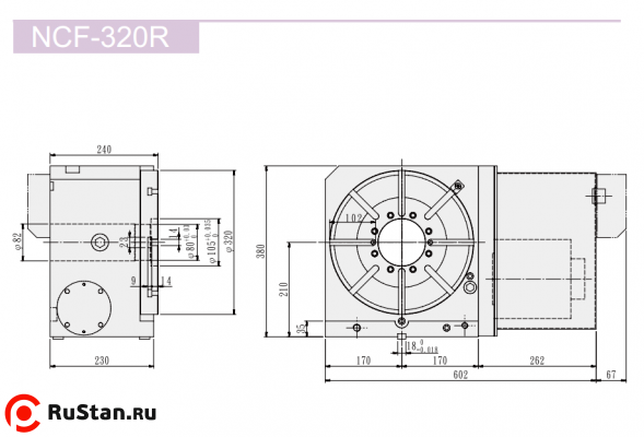 Размеры стола NCF-320R фото №2 Размеры стола NCF-320R фото №2