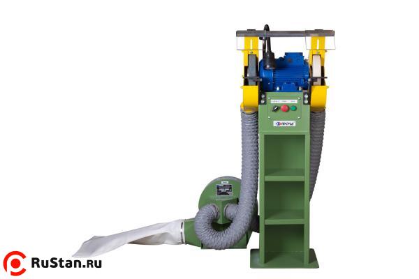 Станок точильно-шлифовальный ТШ 1.35 с пылесосом ПП-750/У, блокировкой и тумбой фото №2 Станок точильно-шлифовальный ТШ 1.35 с пылесосом ПП-750/У, блокировкой и тумбой фото №2