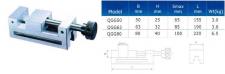 Тиски Станочные  63мм прециз-ые сталь непов. ход 85мм // и перпенд. 0,005/100 HRС 58-62 (QGG63) 